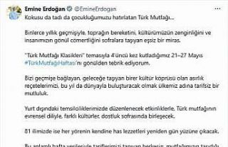 Emine Erdoğan’dan Türk Mutfağı Haftası paylaşımı