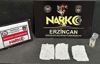 Erzincan’da bir miktar uyuşturucu ele geçirildi