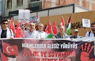 Eskişehir’de Tıp Fakültesi öğrencileri Filistin...