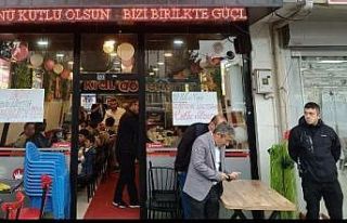 Esnaftan engellilere yemek ikramı