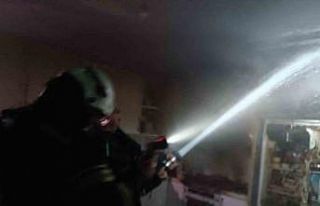 Evin mutfağı yangında kül oldu