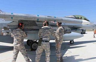 F-16’lar zorlu göreve 15 dakikada hazırlanıyor