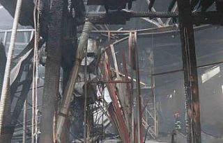 Fındık fabrikasındaki yangın kontrol altına alındı,...