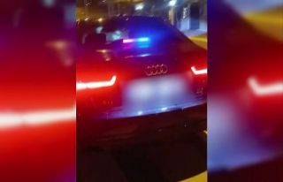 Gaziantep’te yetkisiz çakar kullanan 16 araca 2...