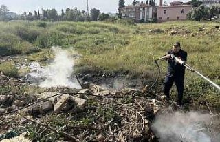 Gazipaşa’daki otluk yangını büyümeden söndürüldü