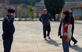 Genç kızın jandarma hayali gerçekleşti