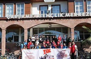 Gençlik Haftası’nda 55 gençten bisikletli kutlama