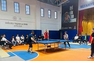 Gençlik Haftası’nda masa tenisi heyecanı yaşandı