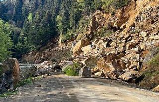 Giresun’da heyelan