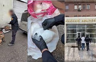 Hakkari’de 35 kilo uyuşturucu ele geçirildi