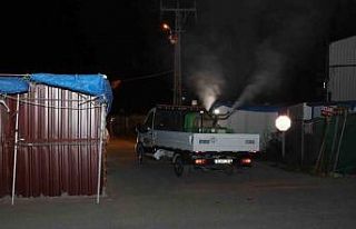 Hatay’da haşereyle mücadele gece gündüz devam...