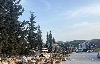 İki tır ve bir otomobilin karıştığı kazada...