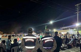 Jandarmadan düğün mesaisi