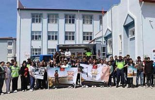 Jandarmadan öğrencilere trafik güvenliği eğitimi