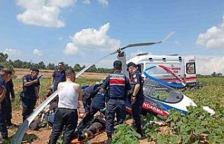 Jandarmaya ait cayrokopter düştü: 2 yaralı