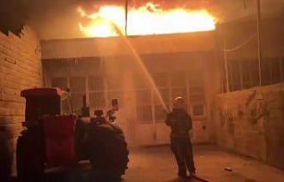 Kahramanmaraş’ta iş yeri yangını