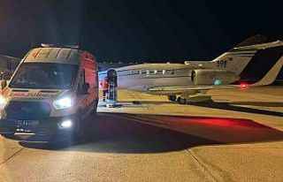 Kalp hastası genç, uçak ambulansla Ankara’ya...