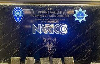 Kapıkule’de 13 kilo skunk ele geçirildi