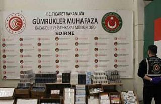 Kapıkule’de milyonlarca liralık kaçak eşya ele...