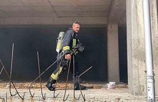 Karaman’da cami otoparkında yangın