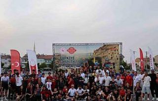 Karaman’da düzenlenen tekerlekli paten yarışması...