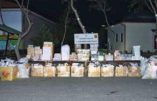 Kargo tırında binlerce kaçan ürün ele geçirildi