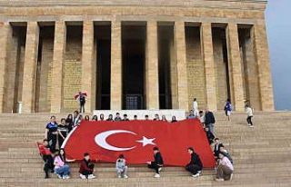 Kastamonu’da öğrencilerden Anıtkabir ziyareti