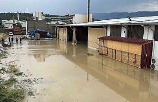 Kastamonu’da sağanak yağış nedeniyle fabrikaları...