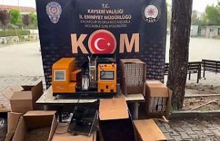 Kayseri’de 70 kilo kaçak tütün yakalandı