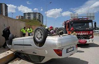 Kırıkkale’de otomobil takla attı: 1 yaralı