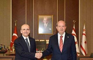 KKTC Cumhurbaşkanı Tatar, Bakan Şimşek’i kabul...