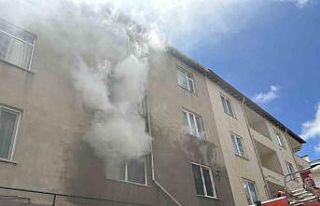 Konut yangını paniğe yol açtı