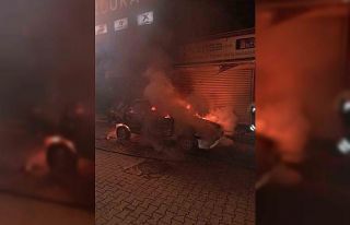 Konya’da 4 araç kundaklandı