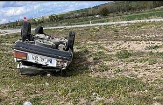 Konya’da otomobil devrildi: 3 yaralı