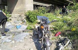 Köprüden uçan motosikletin 18 yaşındaki sürücüsü...