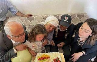 Kore Gazisine 95’inci yaş günü kutlaması