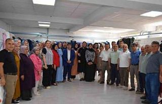 Kursiyerlerin el emeği göz nuru ürünleri sergilendi