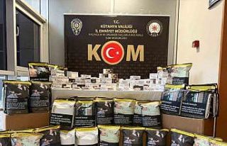 Kütahya’da kaçak tütün ve makaron operasyonu