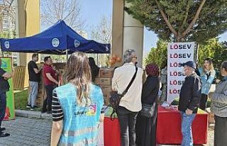 LÖSEV’den 250 aileye et dağıtımı