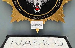 Malatya’da 4 kilo 200 gram metamfetamin ele geçirildi