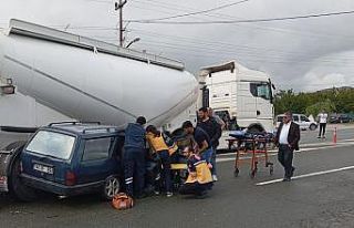 Malatya’da silobas ile otomobil çarpıştı: 1...
