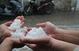 Manisa’da dolu yağışı etkili oldu