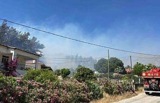 Marmaris’teki orman yangınını söndürme çalışmaları...