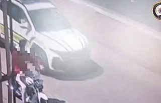 Maskeyi ağzına değil, plakaya taktı