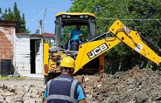 Mekece Mahallesi’nin 2 bin metrelik içme suyu hattı...