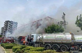 Mersin’deki fabrika yangını kontrol altına alındı