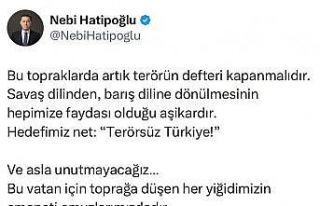 Milletvekili Hatipoğlu: "Bu topraklarda artık...