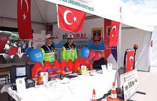 Ödemiş’te Jandarma trafik ekiplerinden fuar alanında...