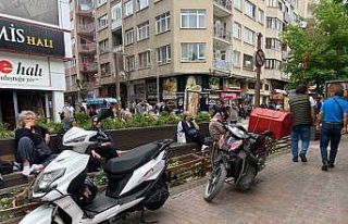 Park yasağına rağmen motosiklet işgali