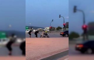 Patenli gençlerin tehlikeli yolculuğu kamerada